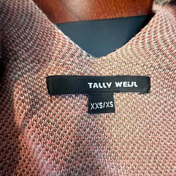 Tally Weijl Poncho XXS/XS Aztec Print Open Front Cardigan Kaftan Cotton Blend - Picture 6 of 16